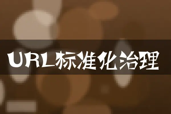 URL标准化治理